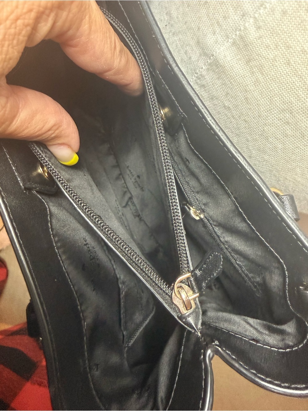 Kate Spade New York Sienna Satchel Black Leather with Detachable Strap-Like New - Picture 8 of 11